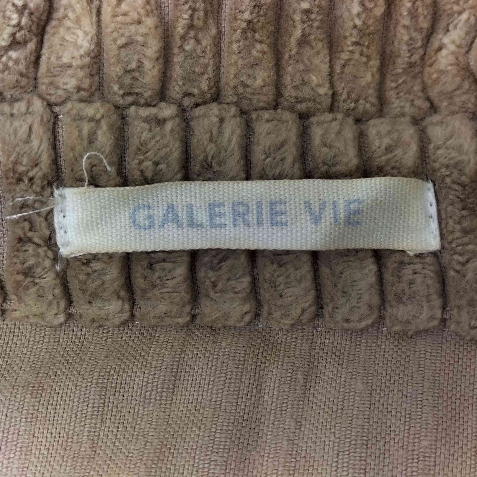 未使用　GALERIE VIE ギャルリーヴィー  コットンガウンコート GALERIE VIE（ギャルリー ヴィー） ノーカラーコート コート フェルト