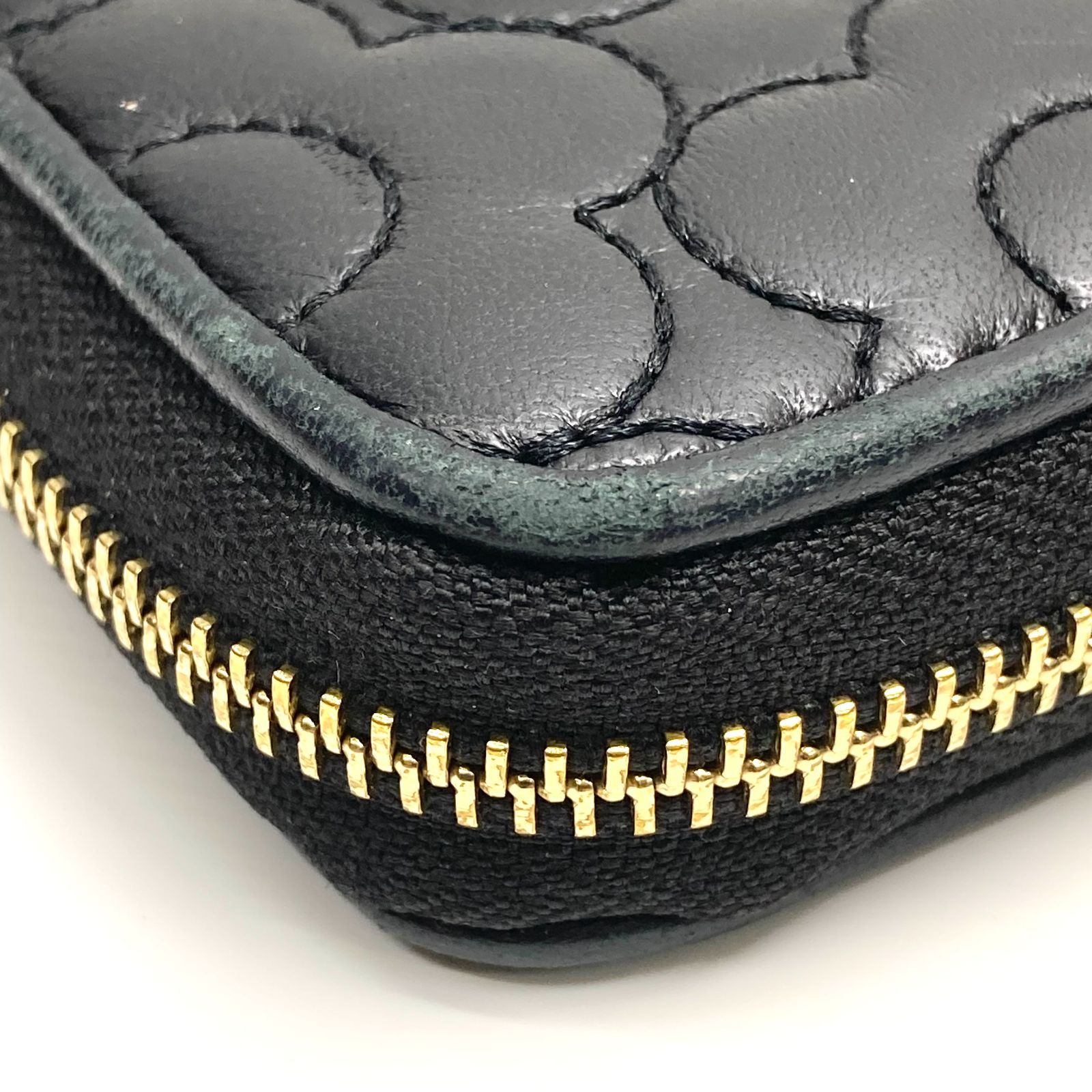 t) MARY QUANT マリークワント 長財布 ロングウォレット ブラック