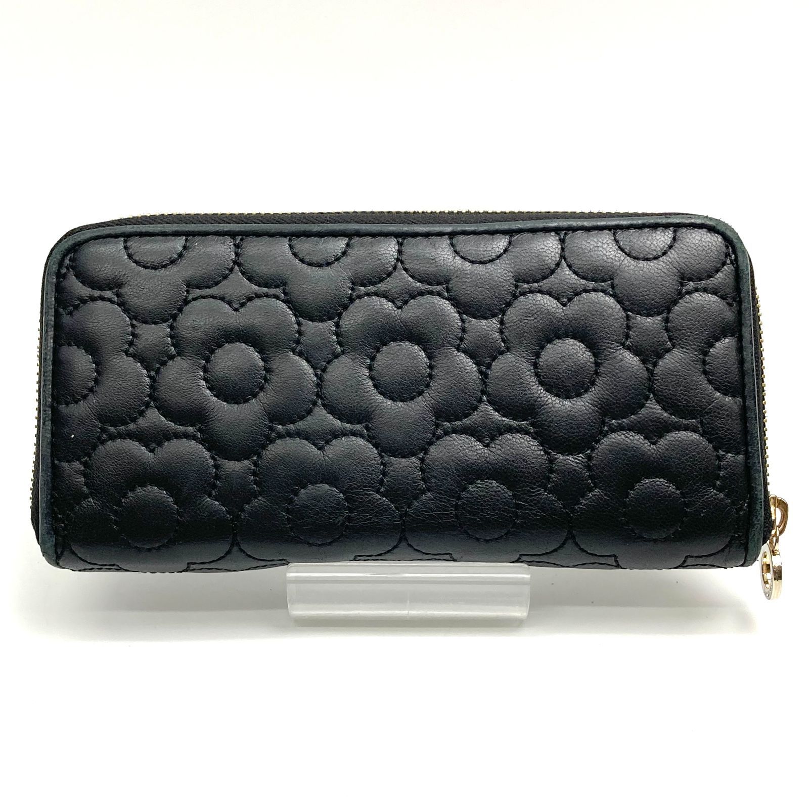 t) MARY QUANT マリークワント 長財布 ロングウォレット ブラック