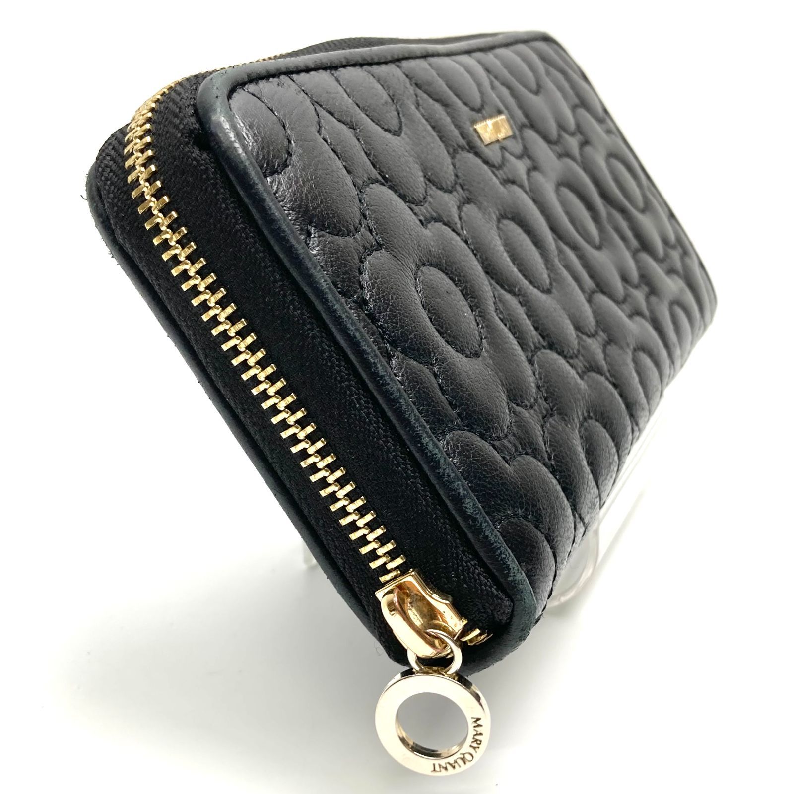 t) MARY QUANT マリークワント 長財布 ロングウォレット ブラック