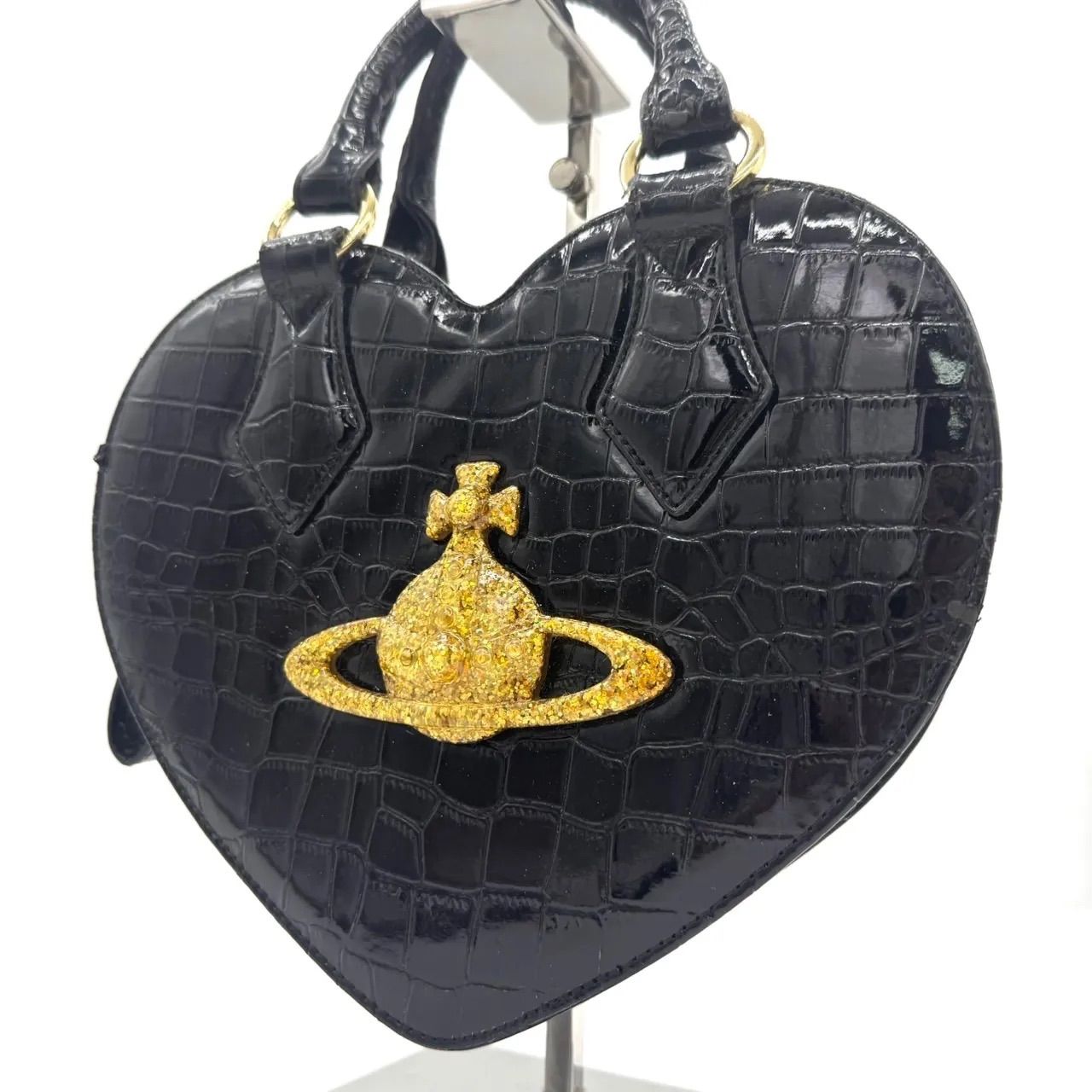 viviennewestwood エナメルクロコのハート型バック 【公式通販】