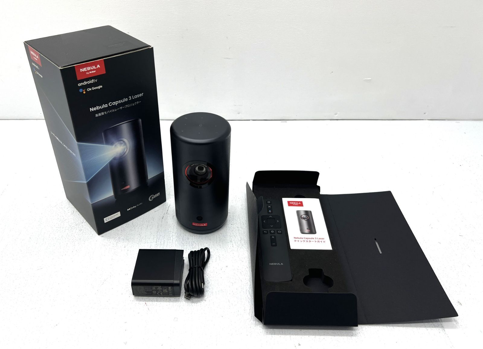 盛岡66-0009] Anker NEBULA Capsule 3 Laser プロジェクター【中古/60 