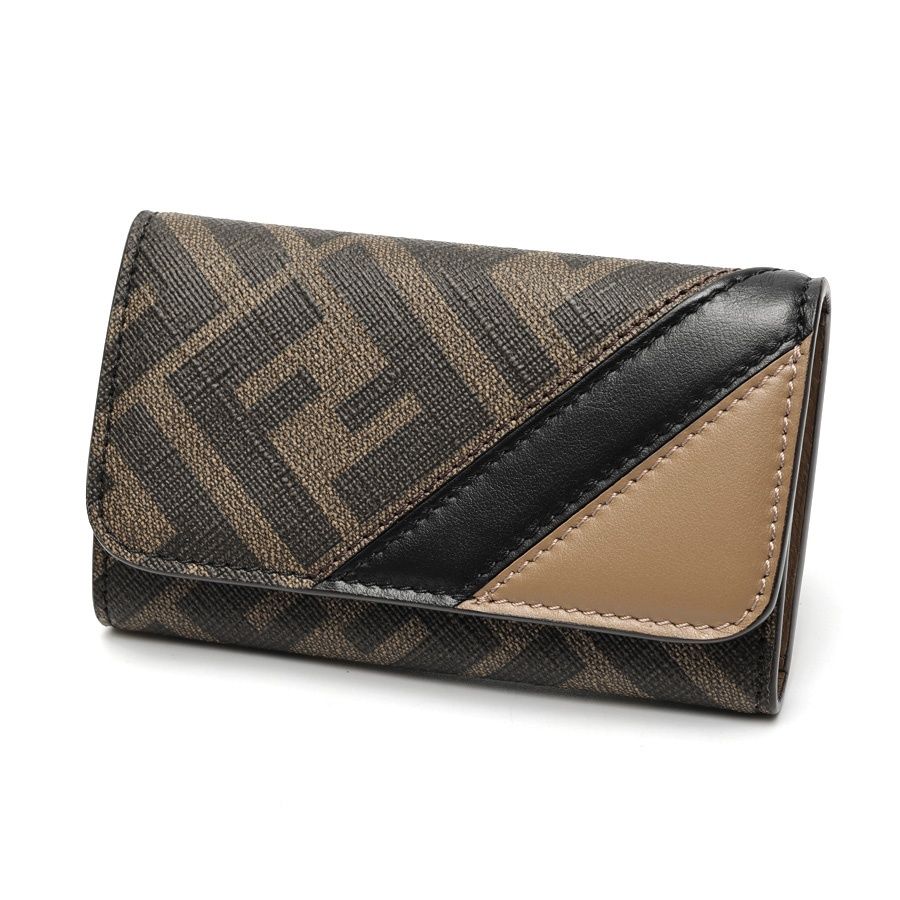 フェンディ / FENDI ダイアゴナル 6連 キーケース 7AP011 PVC/レザー