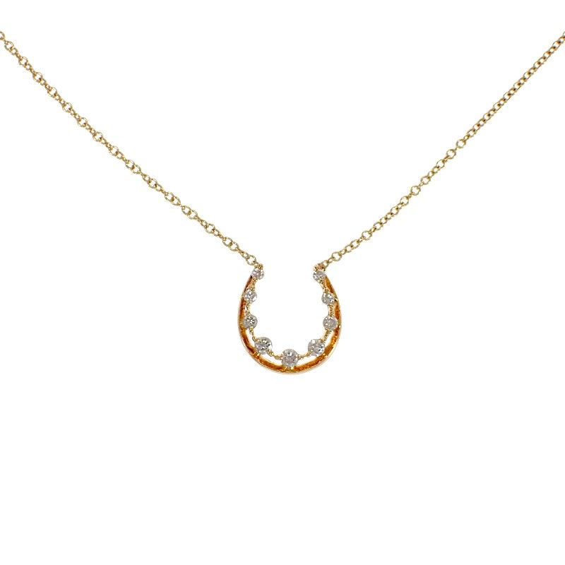スタージュエリー STAR JEWELRY ホースシュー 2ZN1368 ネックレス 18金 