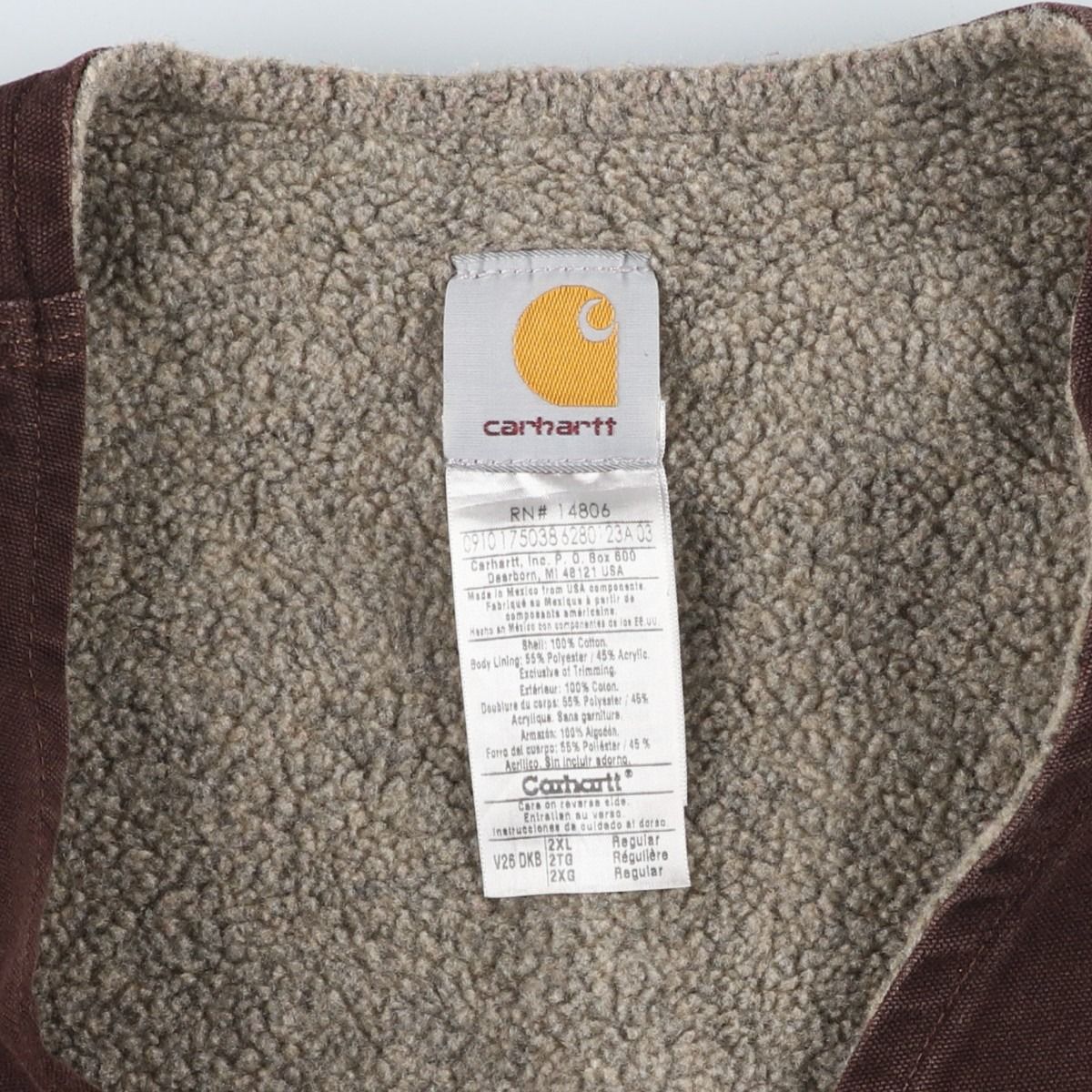 古着 カーハート Carhartt ダックベスト メンズXXL相当/eaa627760
