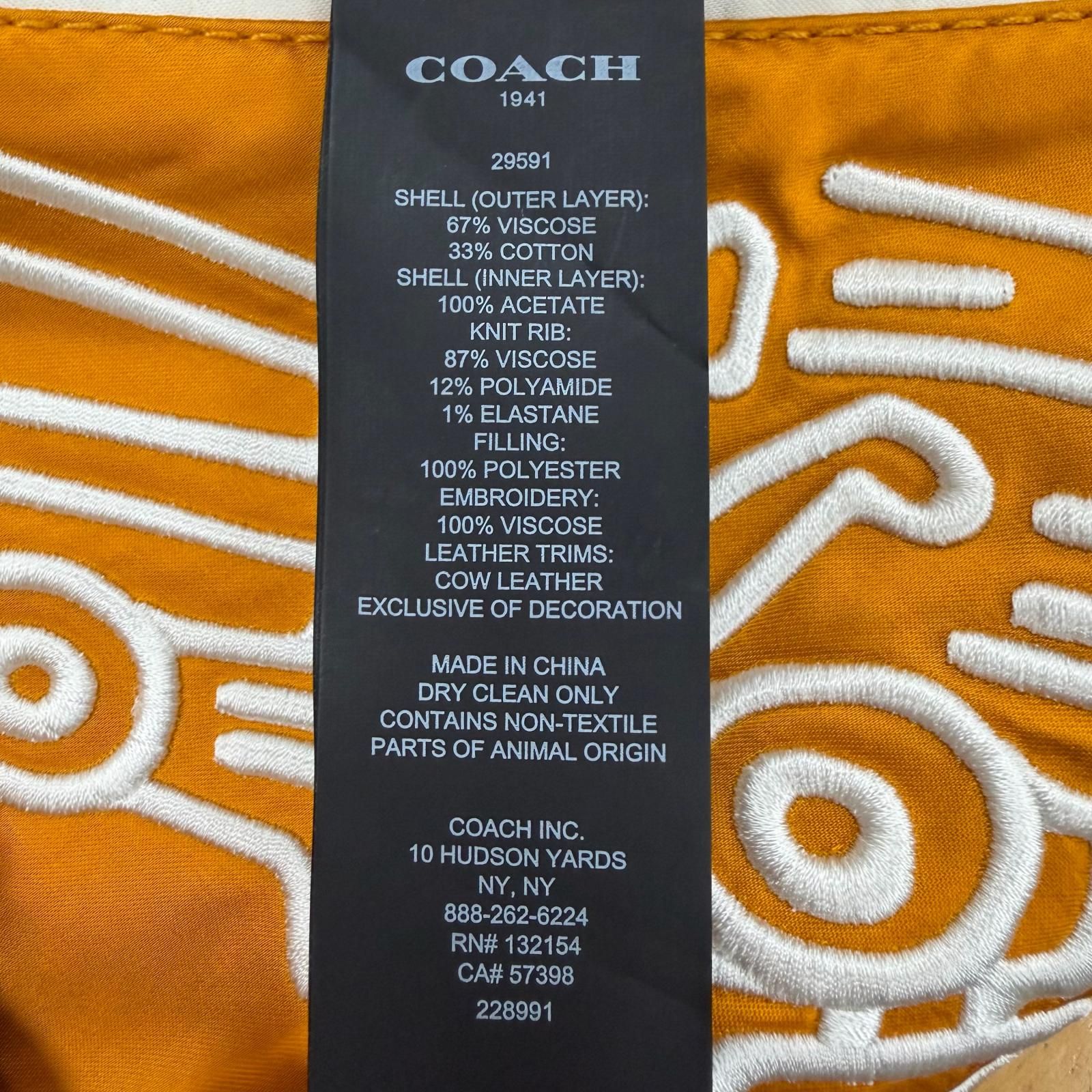 極美品▽COACH keith haring コーチ キースヘリング 刺繍 レザー使い 