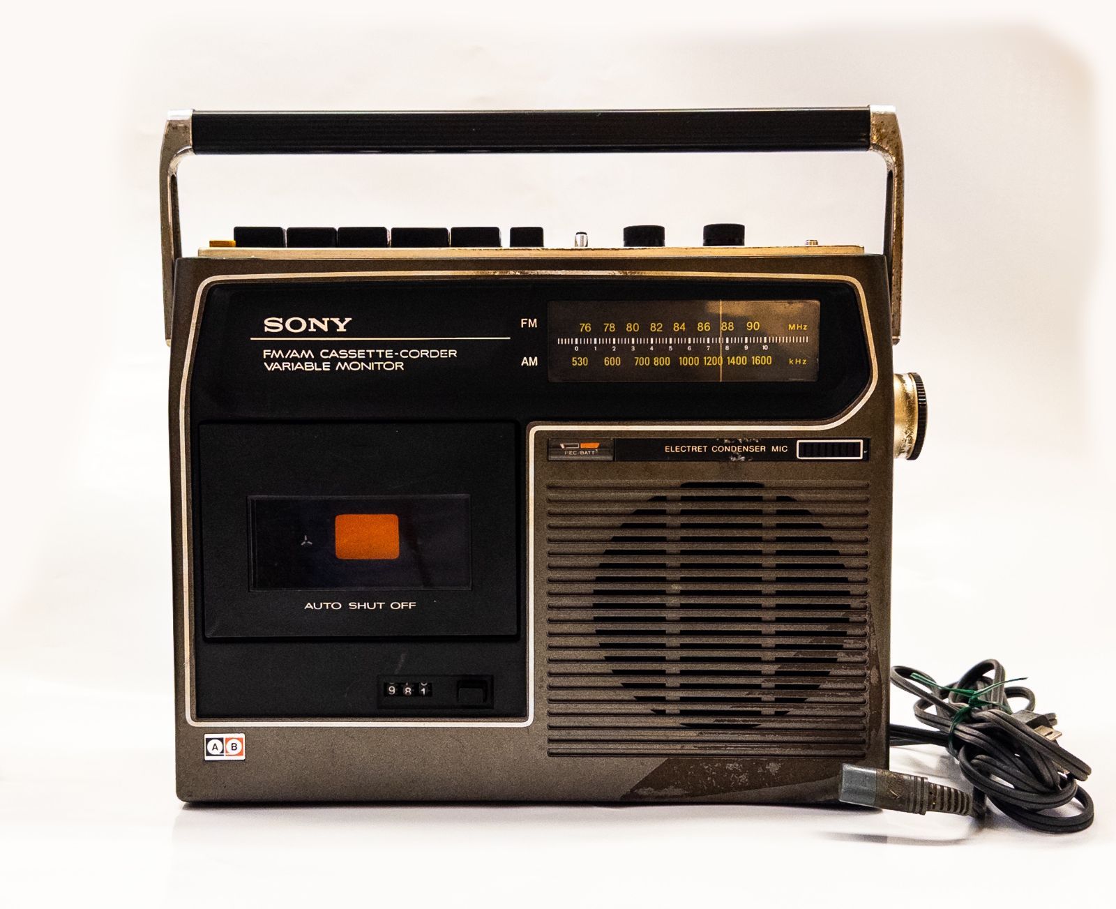 希少 SONY ソニー CF-1610 ラジカセ 昭和レトロ FM/AMラジオ カセット