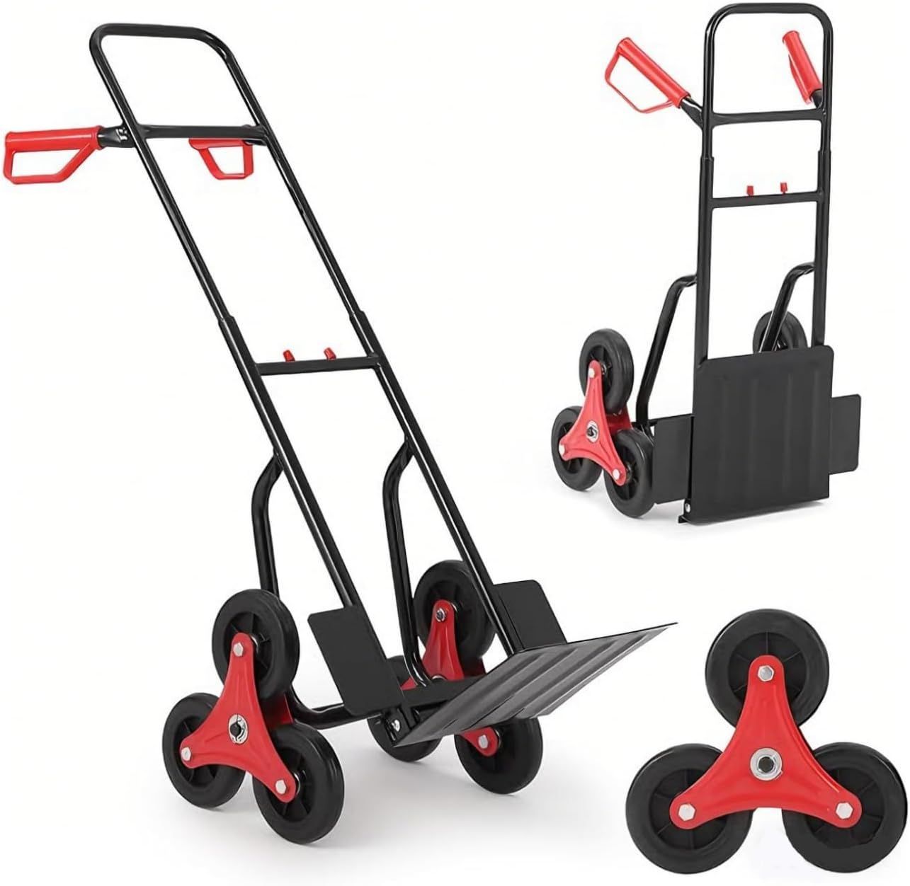 ガービー（Garvee） キャリーカート ハンドトラック 台車 折りたたみ式 耐荷重100kg 高さ調節 階段対応 ビッグタイヤ 頑丈 アウトドア レジャー 多地形 業務用 ハンドトラック 芝生 荷物車 砂利道