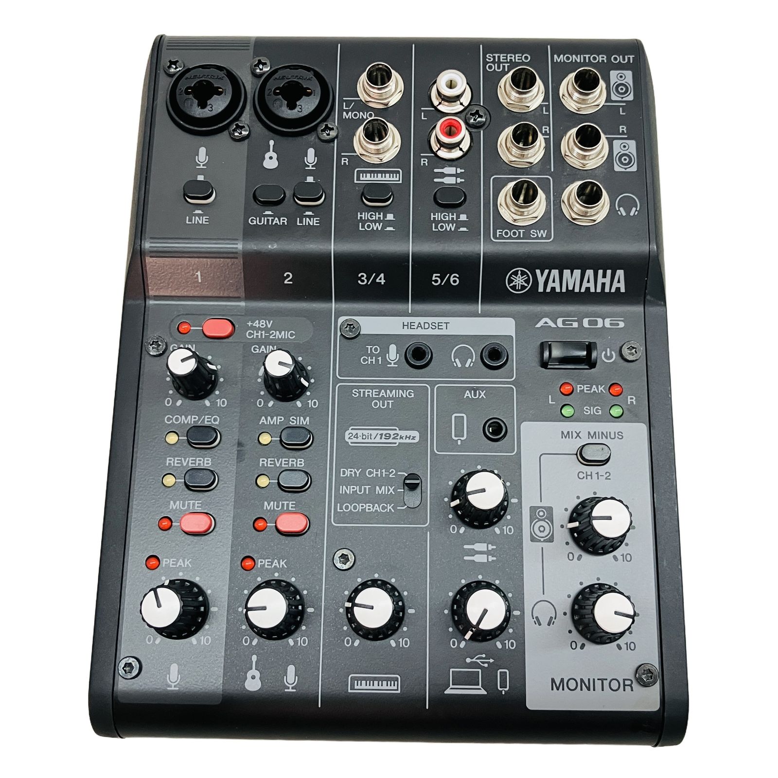 YAMAHA AG06MK2 2022年製 インターフェース ミキサー ヤマハ 中古