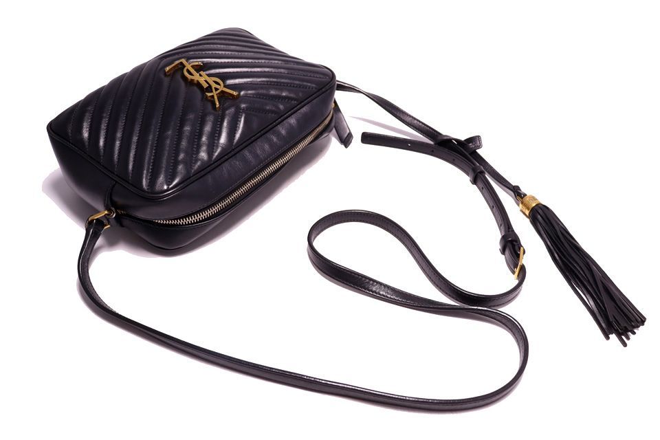 サンローラン Vステッチ ルー ショルダーバッグ■04oh09C6035-O □SAINT LAURENT Vステッチ ルー カメラバッグ レザー ショルダー