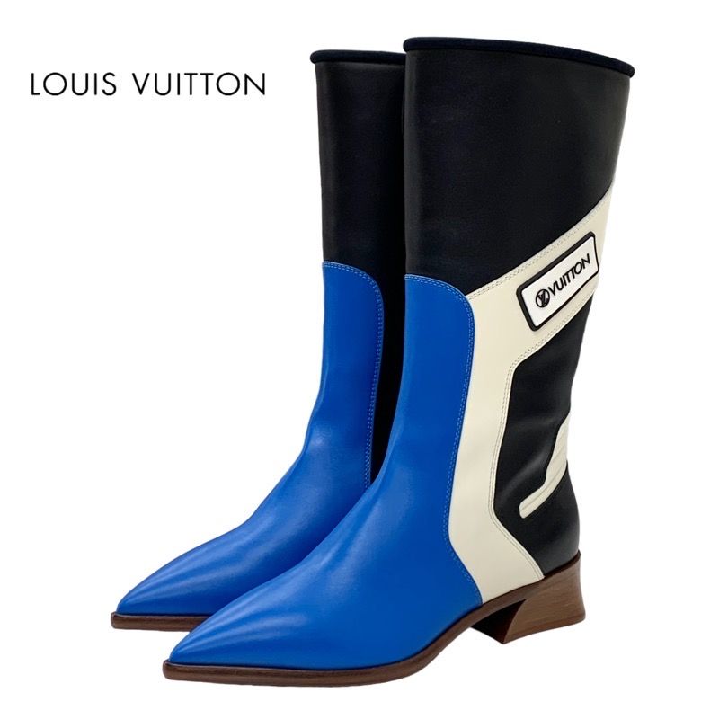 メルカリ祭価格！　ルイヴィトン　ロングブーツ 未使用 ルイヴィトン LOUIS VUITTON ブーツ ロングブーツ フラッグス