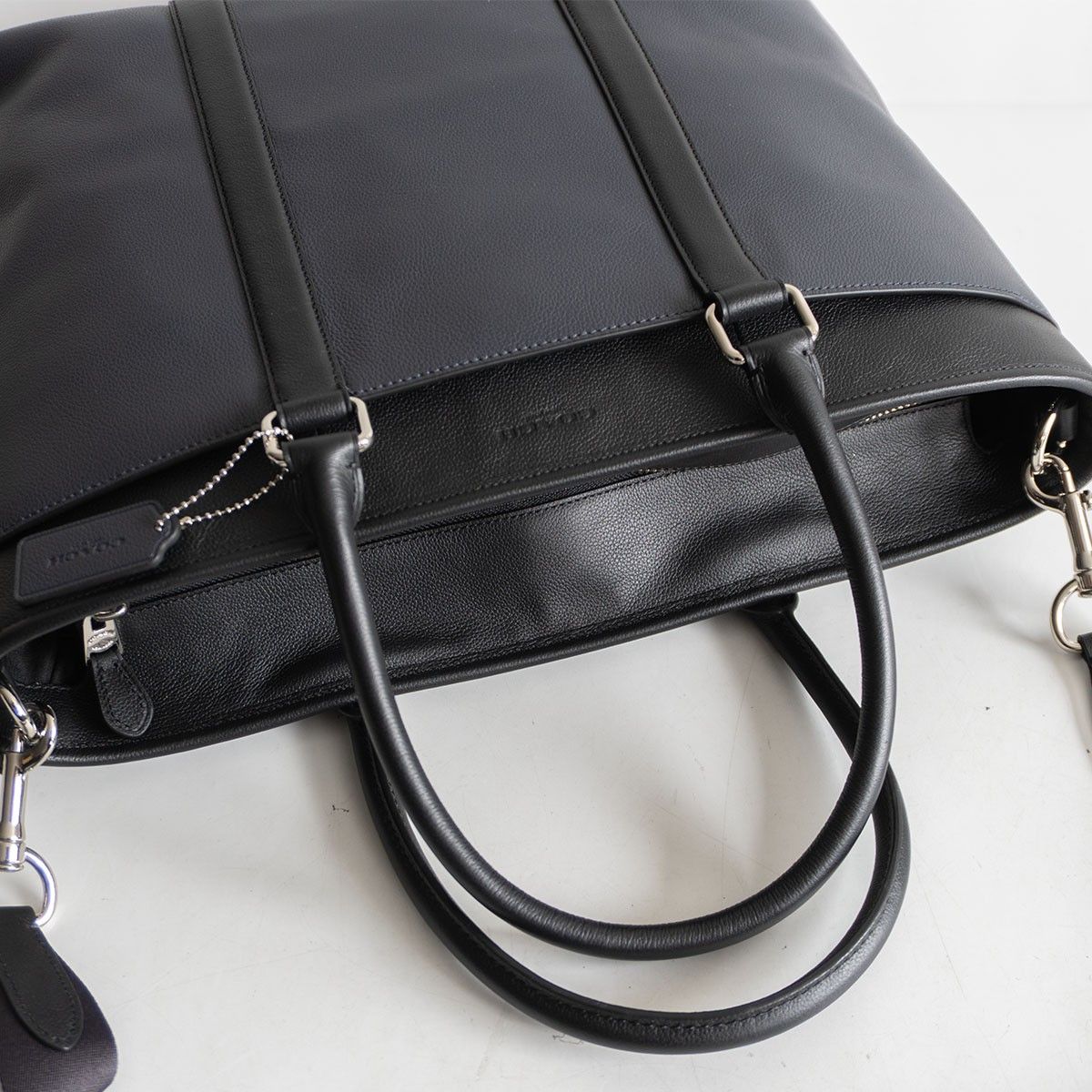 美品】COACH【F54758/2WAY スムース レザー トートバッグ】 ブラック