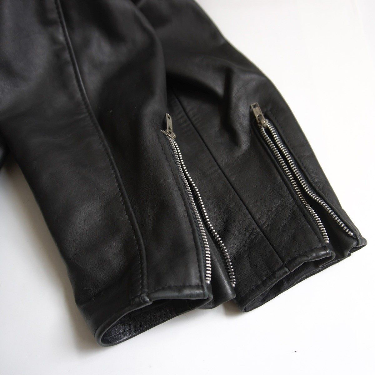 Schott 黒レザーシングルライダースジャケット　ボアライナー付き　38 Schott N.Y.C（ショット） SCHOTT / ショット | ボアライナー付 レザー