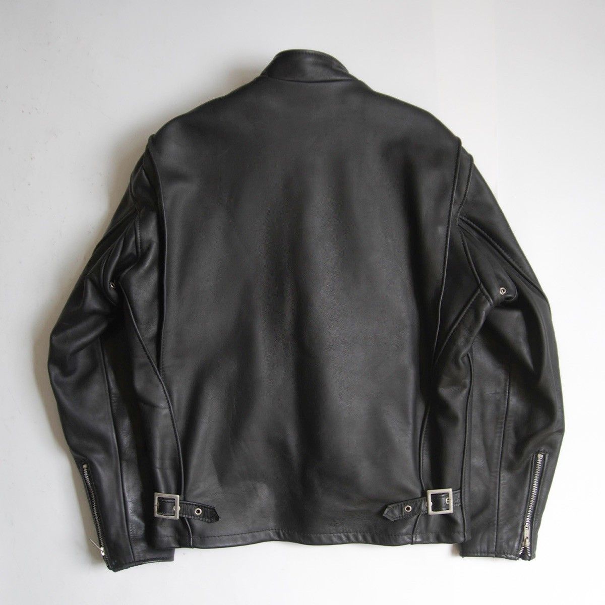 Schott 黒レザーシングルライダースジャケット　ボアライナー付き　38 Schott N.Y.C（ショット） SCHOTT / ショット | ボアライナー付 レザー