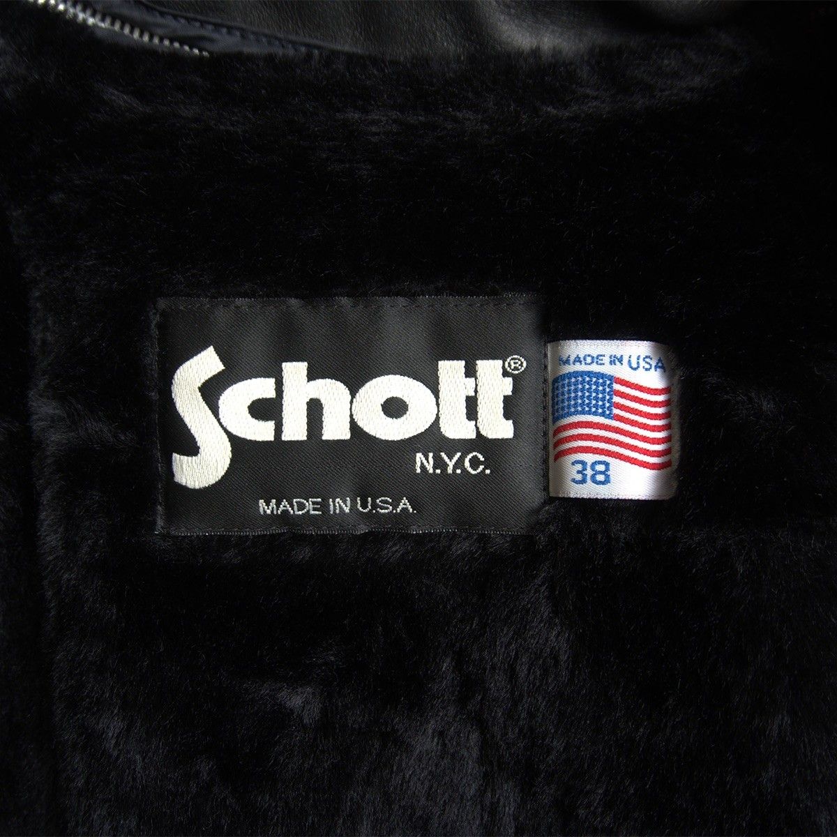 米国製38 SCHOTT ショット シングル ライダース ボアライナー L Schott N.Y.C（ショット） SCHOTT / ショット | ボアライナー付 レザー