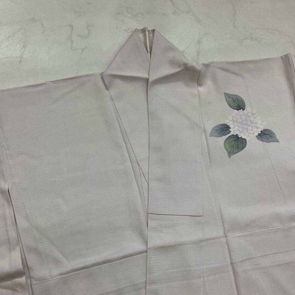 kimonoarisa◇厳選◇夏物単衣◇未使用同然◇駒絽織◇紫陽花が素敵な附