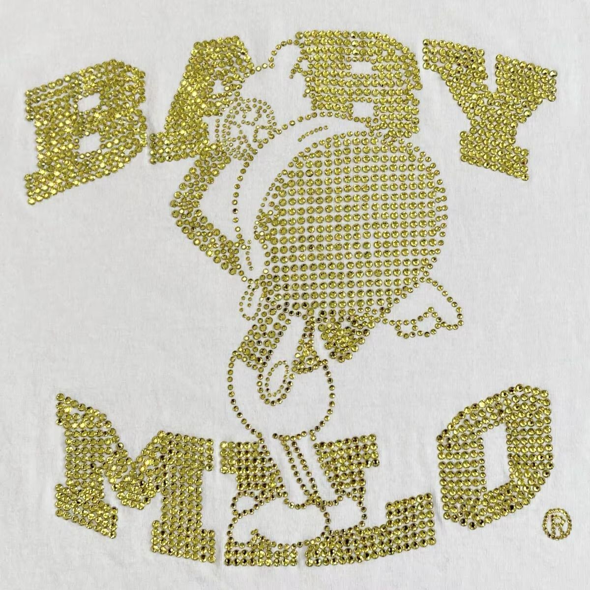 スワロフスキー MILO Tシャツ Mサイズ a bathing ape BAPE Swarovski 
