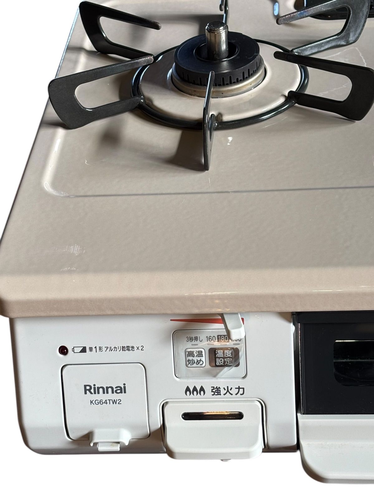 美品 高年式 2024年製 リンナイ ガスコンロ KG64TW2L 都市ガス 左強火 