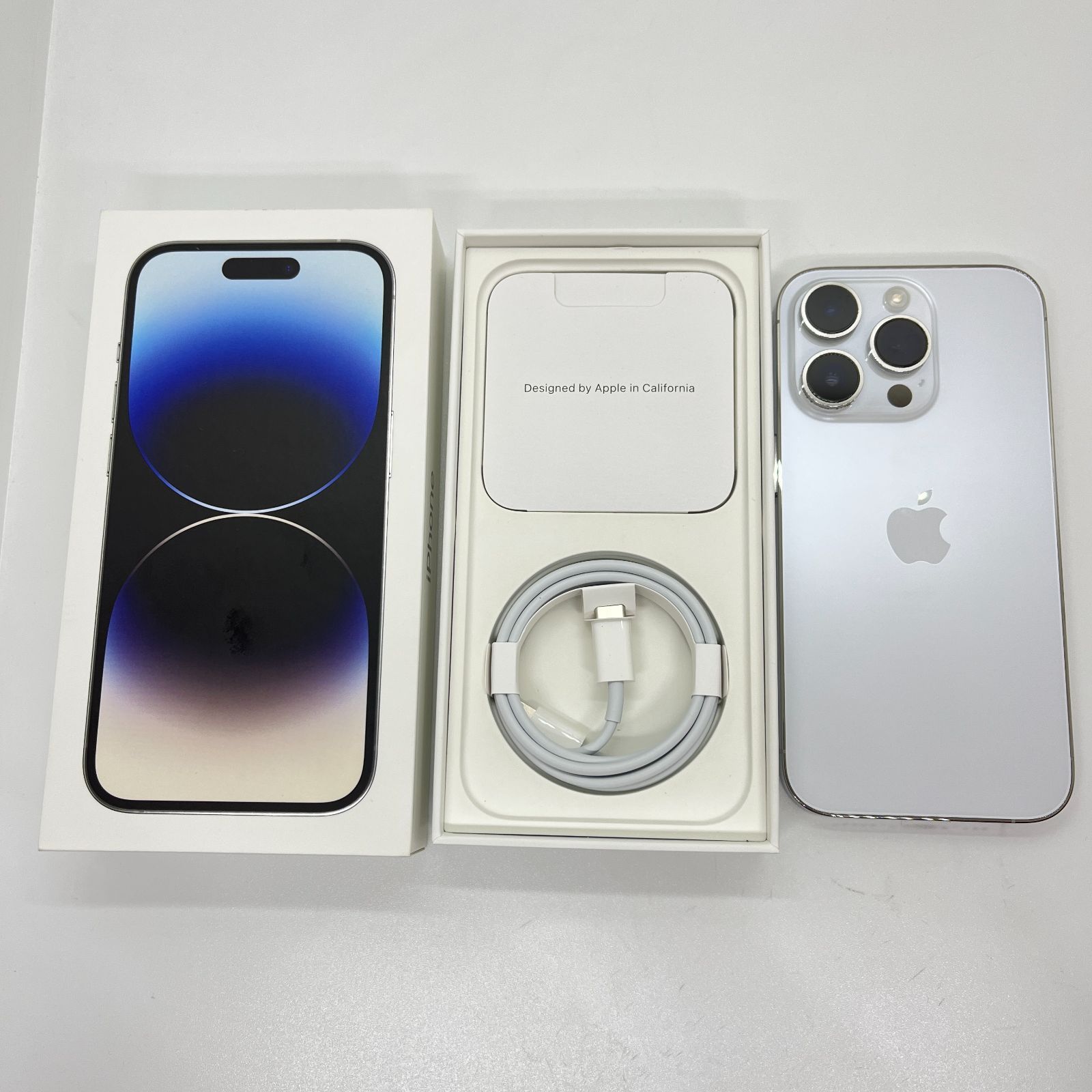 バッテリー新品】iPhone14Pro 256GB シルバー【SIMロック解除済み