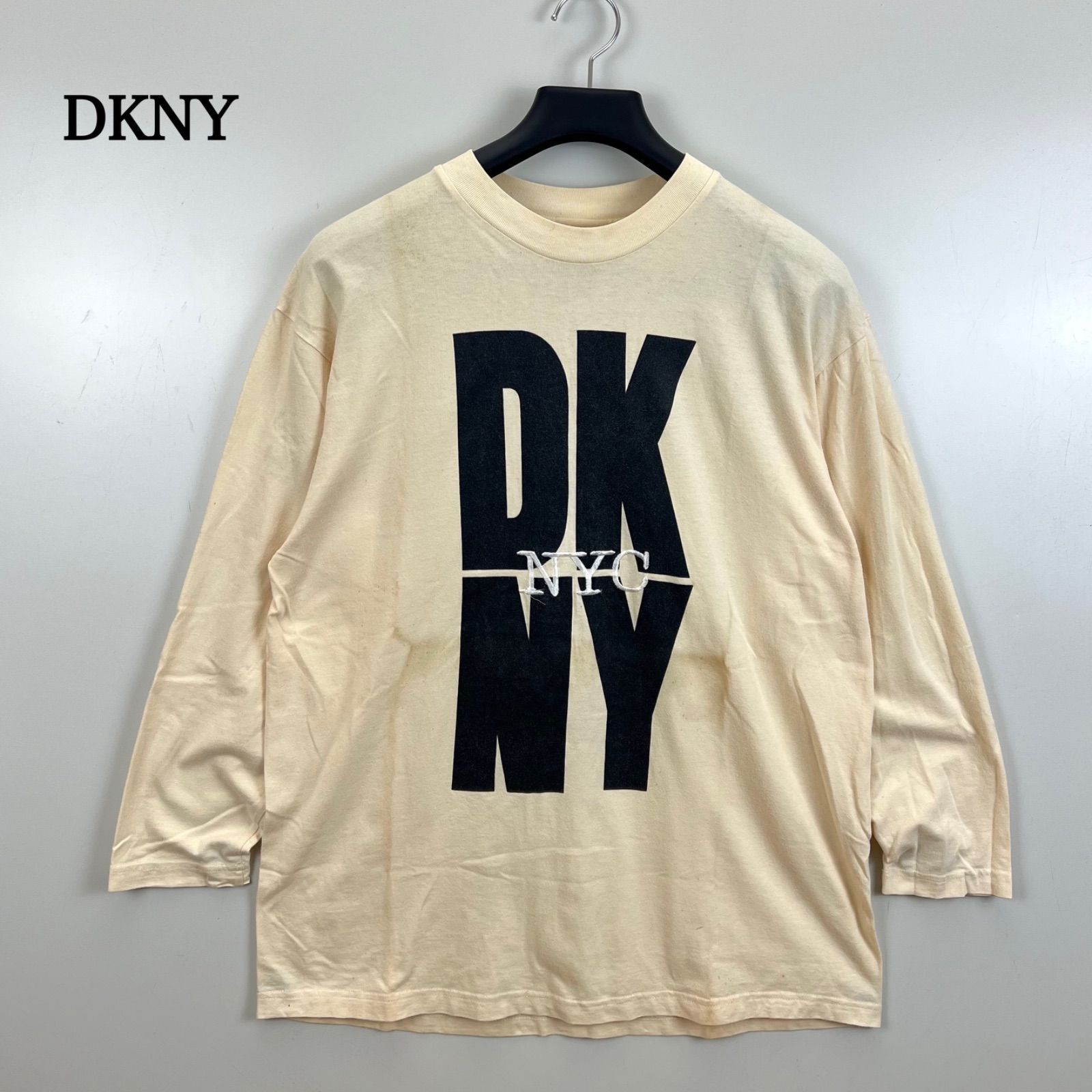 DKNY 00s USA vintage LOGO L/S Tee L ダナキャランニューヨーク ロゴ 