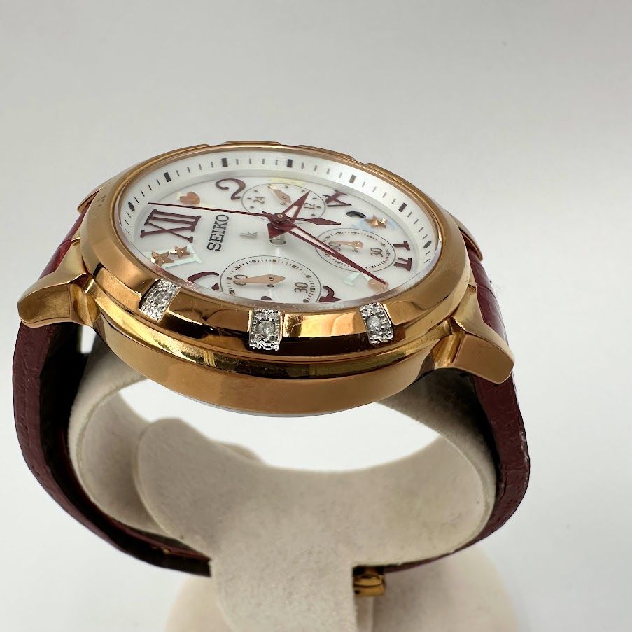 SEIKO(セイコー) 腕時計□美品 ルキア V175-0CP0 レディース クロノ 