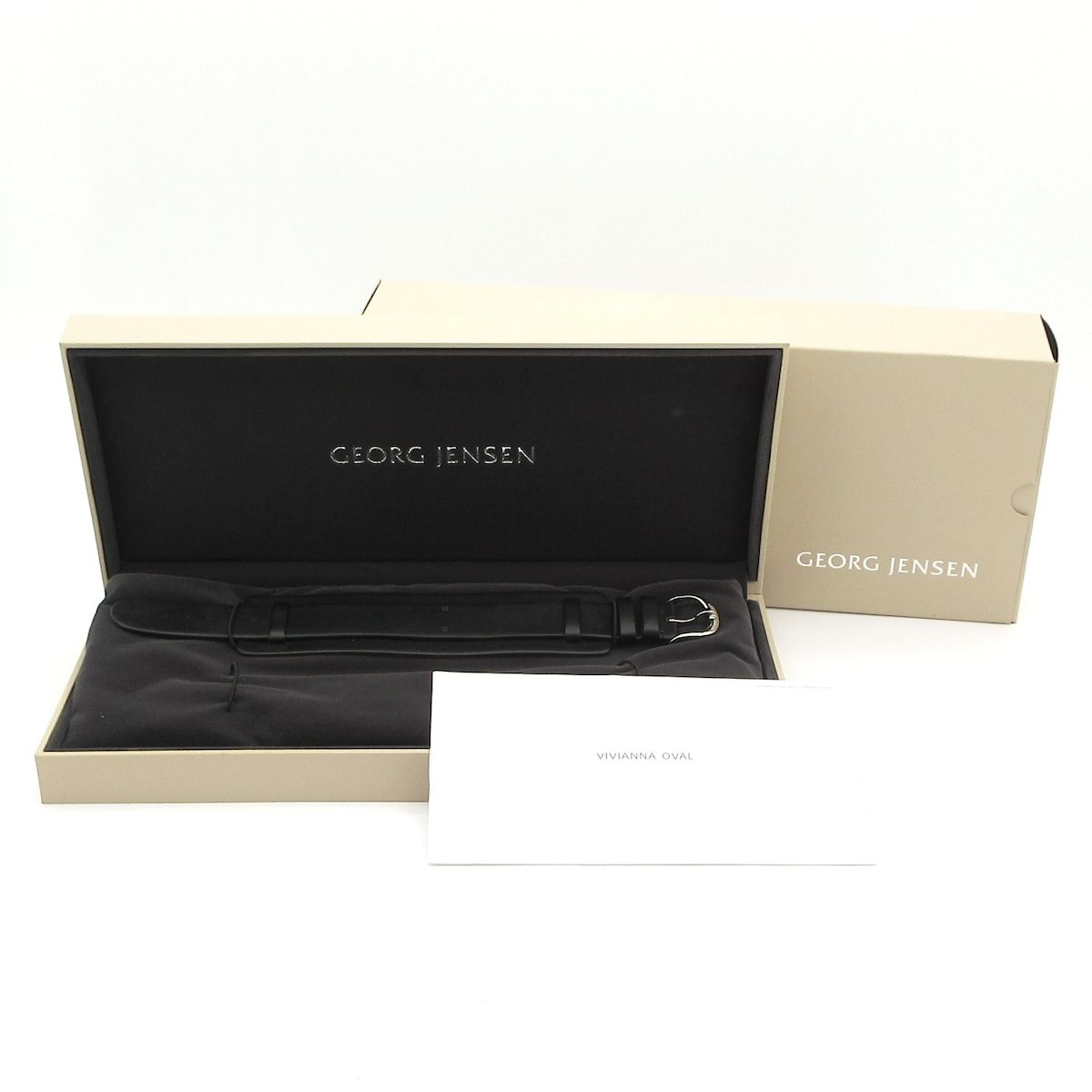  (ジョージジェンセン) 腕時計 - 323 ボーイズ ヴィヴィアンナ 黒 GEORG JENSEN(ジョージジェンセン) 腕時計 - 323 ボーイズ