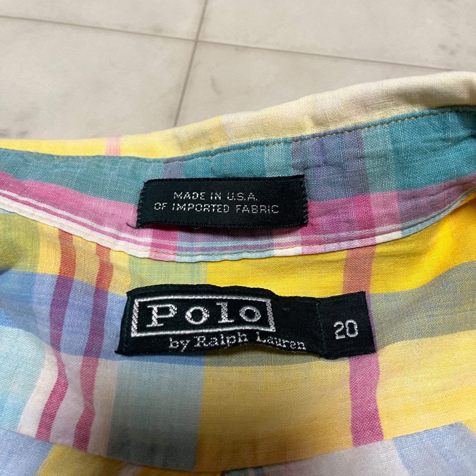 Polo by Ralph Lauren ポロバイラルフローレン 80-90s USA製 チェック