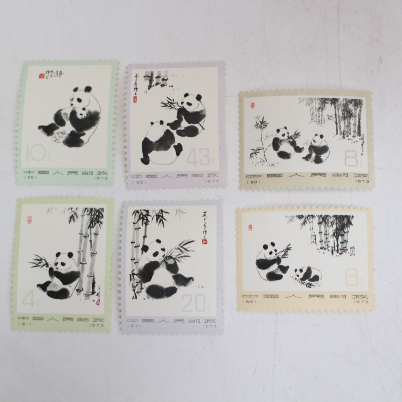 未使用★中国切手オオパンダ5種 1973 305)中国切手 1973年発行 大熊猫（オオパンダ）シリーズ 全6種 - メルカリ