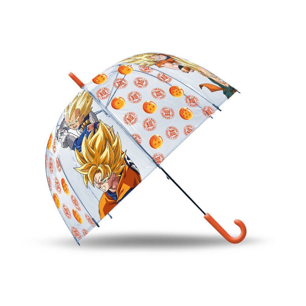 ドラゴンボールz 子供用 傘 手開き 透明 親骨サイズ50cm 直径70cm