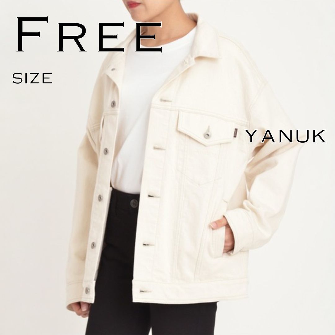 極美品】YANUKヤヌーク 日本製 ストレッチコットン製 オーバーサイズ 