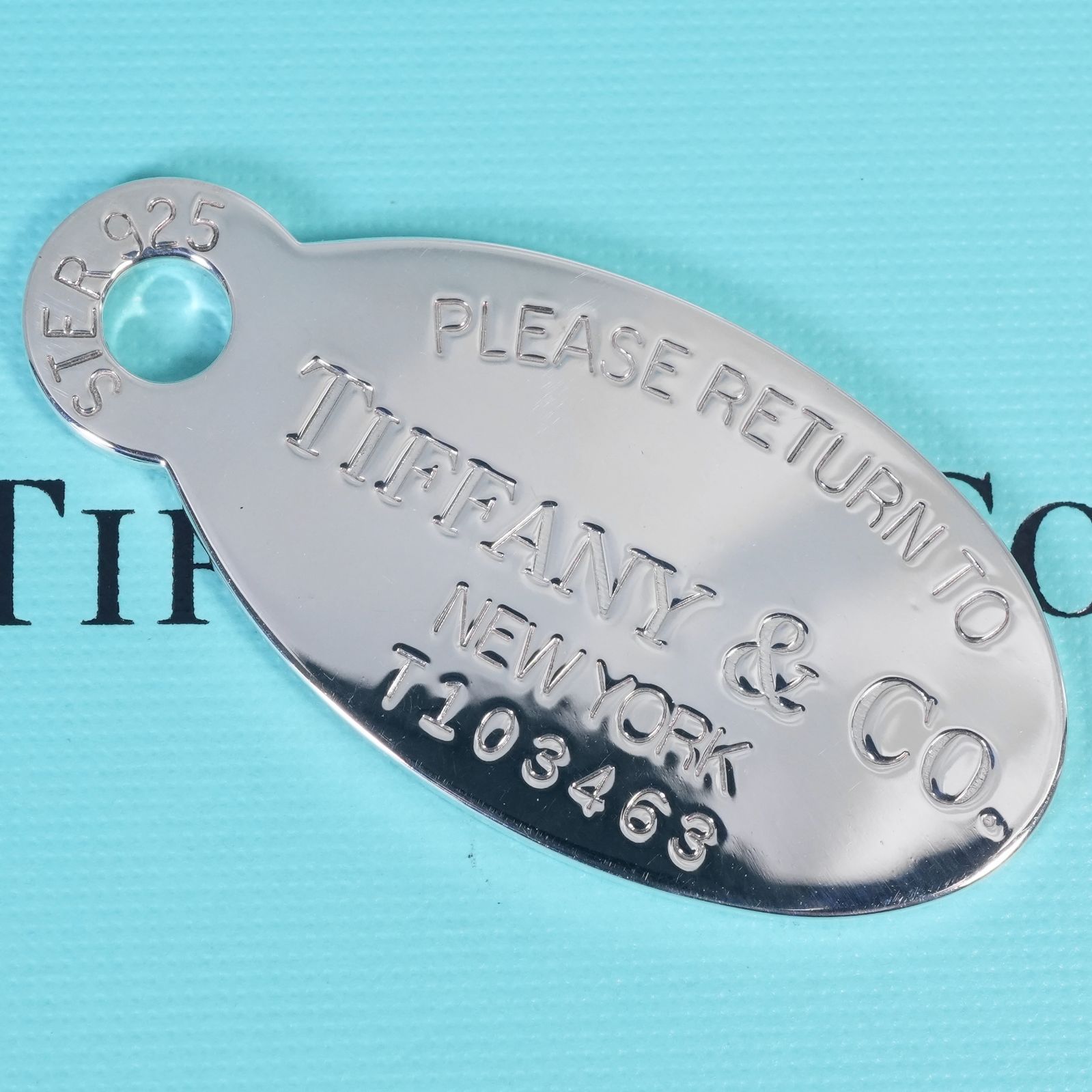 ティファニー リターントゥオーバルタグ シルバーネックレストップ/25