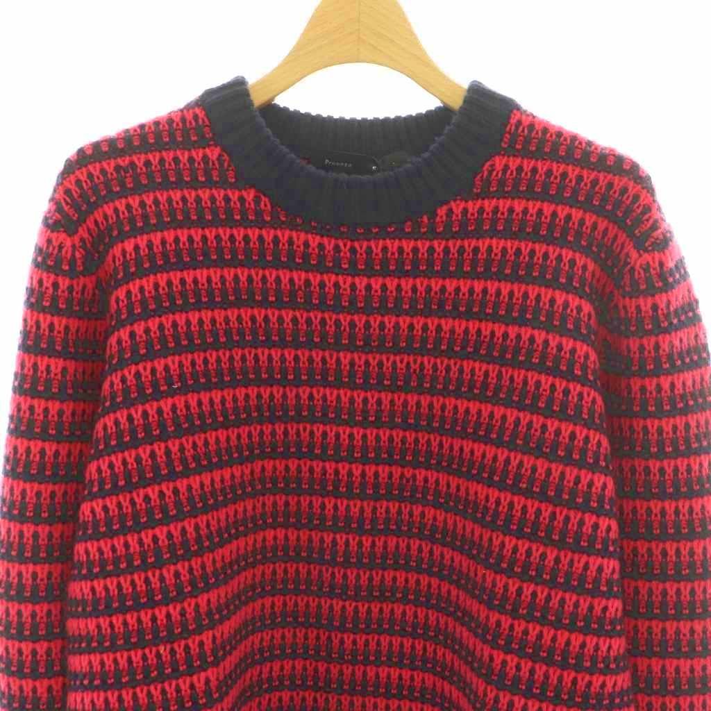 プロエンザスクーラー ニット セーター プルオーバー 長袖 カシミヤ 総柄 S プロエンザスクーラー PROENZA SCHOULER ニット セーター プルオーバー