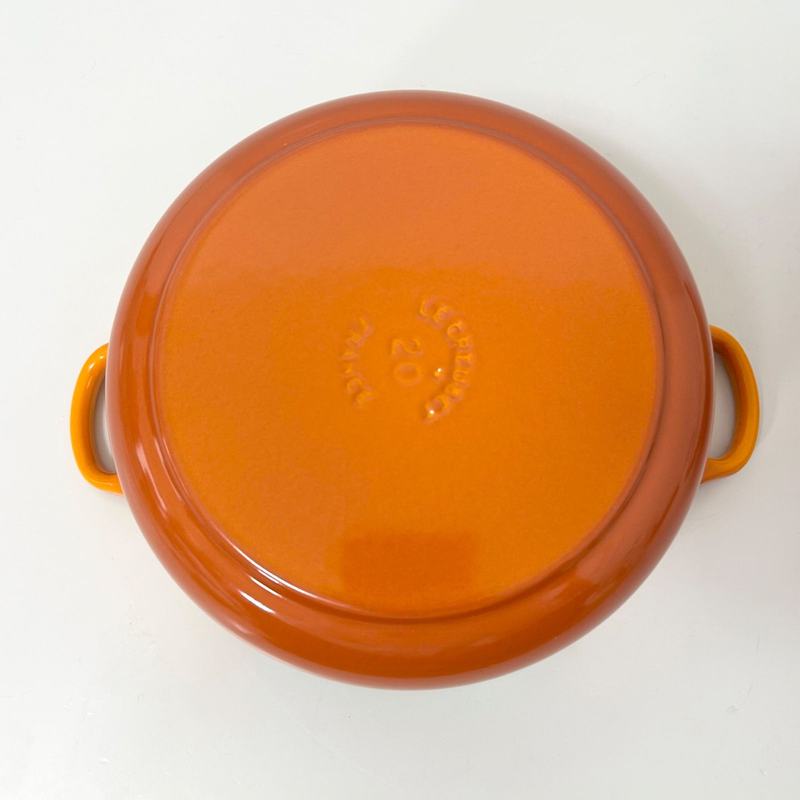 希少色 LE CREUSET ルクルーゼ 20cm マロニエ ココットロンド 両手鍋