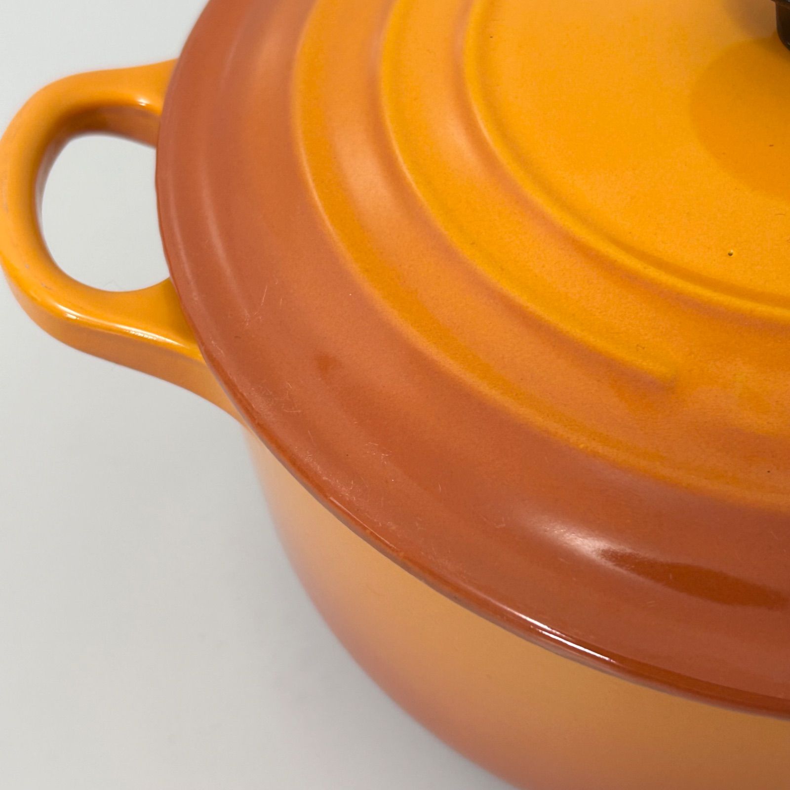 希少色 LE CREUSET ルクルーゼ 20cm マロニエ ココットロンド 両手鍋