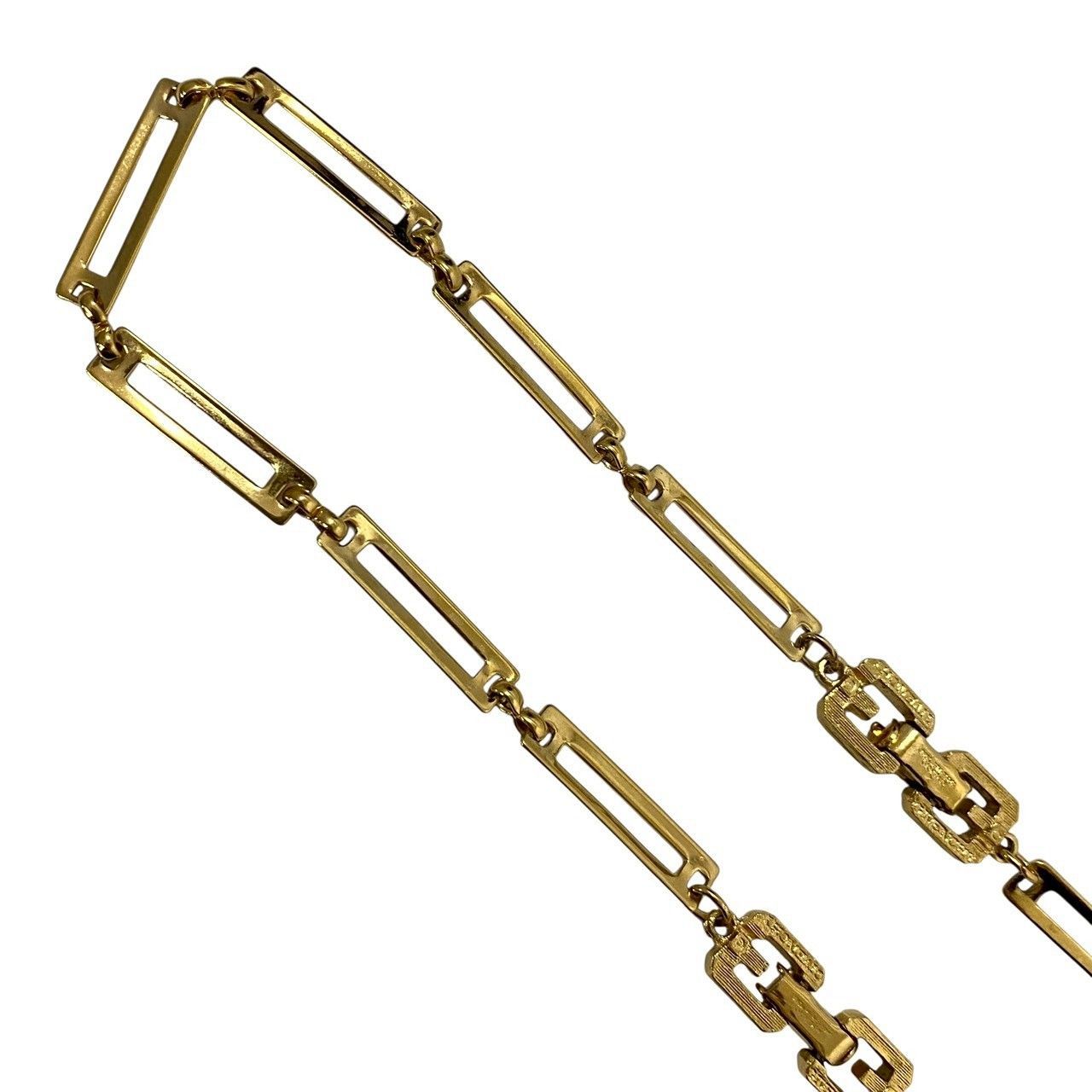 GIVENCHY】チェーン ロング ネックレス ゴールド/金カラー ペンダント 