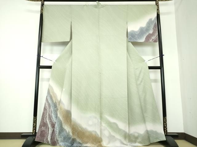 平和屋着物●訪問着　女人人物風景文　暈し染め　金彩　正絹　逸品　AABH7147cs 平和屋着物○訪問着 霞文 暈し染め 金彩 正絹 逸品 DAAS3675ps - メルカリ