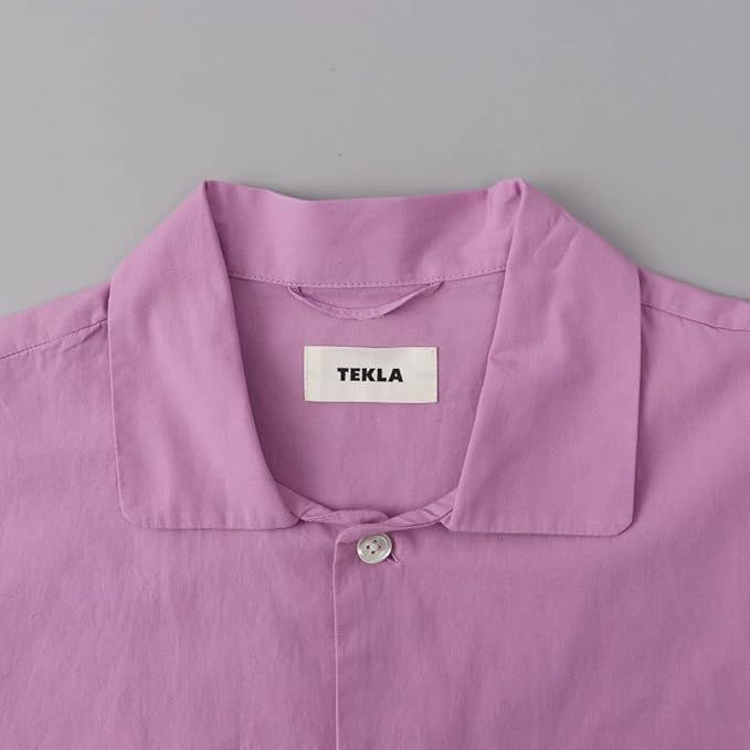 TEKLA テクラ パジャマ 長袖シャツ Lサイズ ダークピンク PURPLE PINK