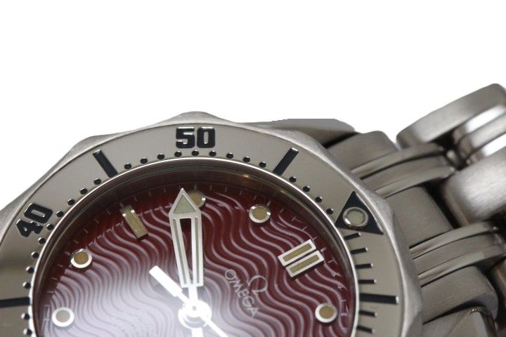 OMEGA オメガ ウォッチ シーマスター プロフェッショナル 300 丸井限定 時計 2582.61.00 腕時計
 ステンレススチール レッド 自動巻き レッド文字盤 レディース【中古】460 OMEGA - OMEGA オメガ ウォッチ シーマスター プロフェッショナル 300