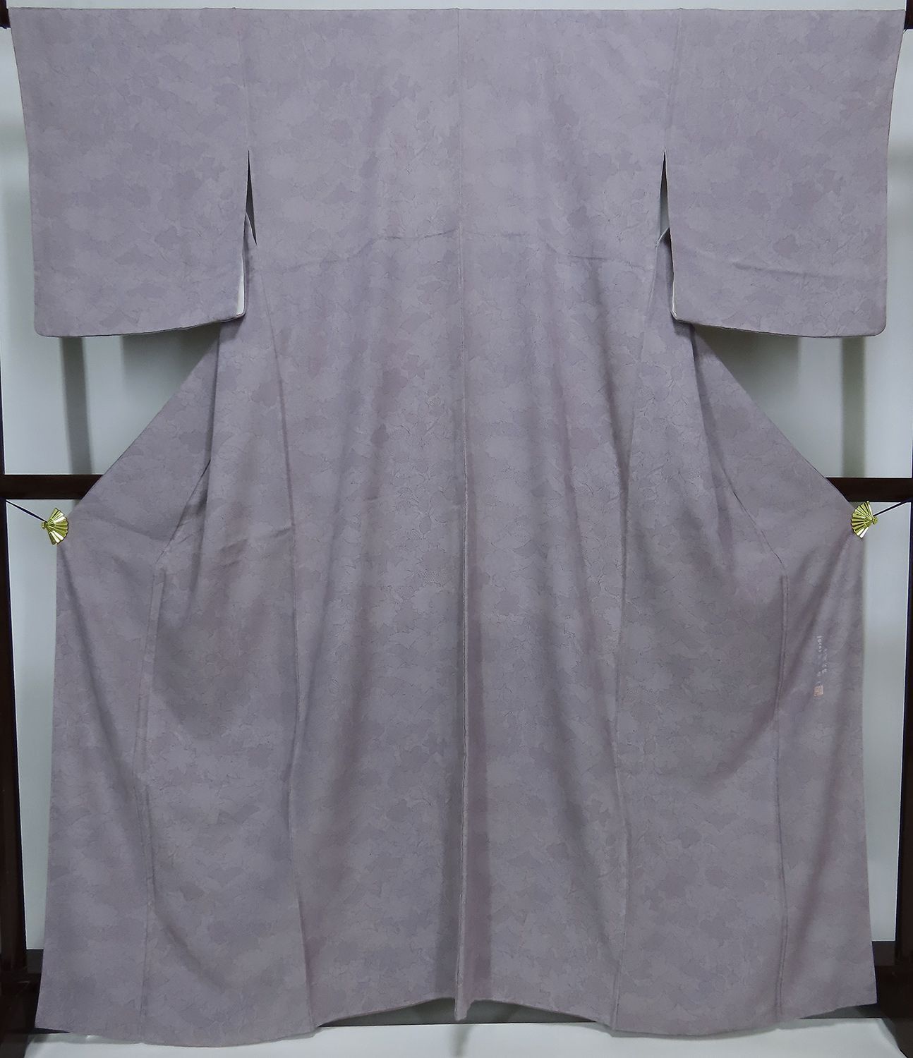 身幅大 江戸小紋 袷 伝統工芸士 四代目 松網 砂川健一 裄67cm 身丈