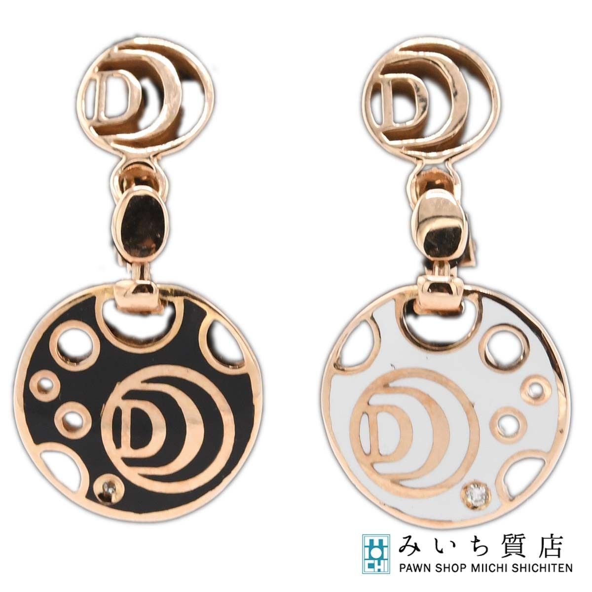 仕上済 DAMIANI ダミアーニ イヤリング ダミアニッシマ リバーシブル 