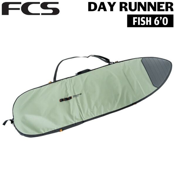 エフシーエス ボードケース FCS DAY RUNNER FISH 6’0 ALPINE サーフィン フィッシュ・幅広ミニボード用ハードケース デイランナー