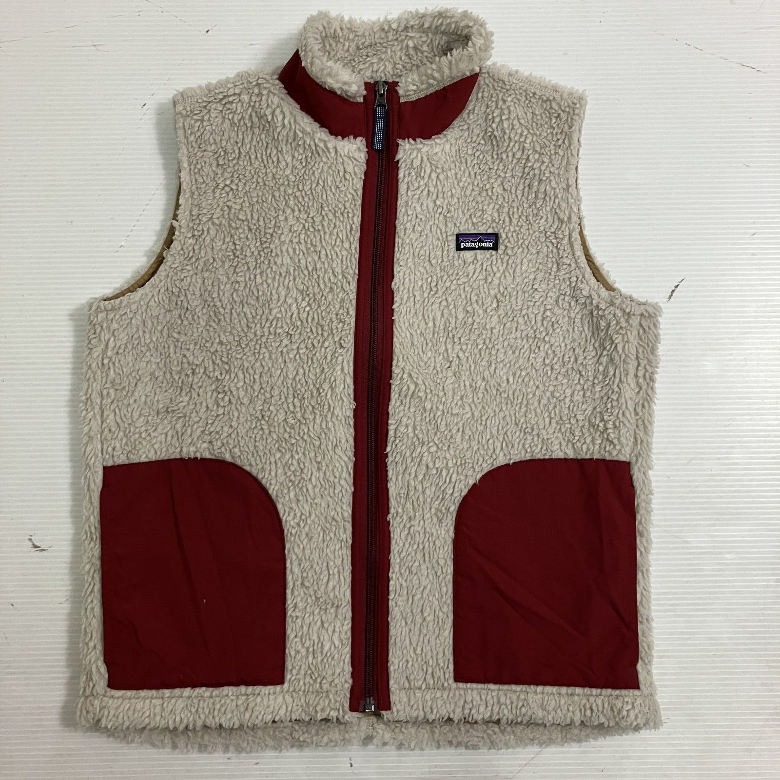 ◆ patagonia パタゴニア ベスト ジップアップ レトロX ボア アウトドア XXL (16-18) キッズ 古着