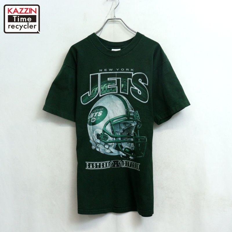 90s USA製 NFL vintage ニューヨーク・ジェッツ 半袖Tシャツ メンズ