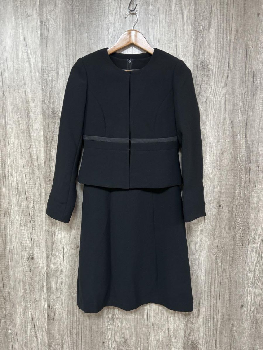 ignimoh's イグニモーズ ブラックフォーマル 喪服 ワンピース セットアップ ジャケット スカート スーツ size７号/黒 ■■ レディース