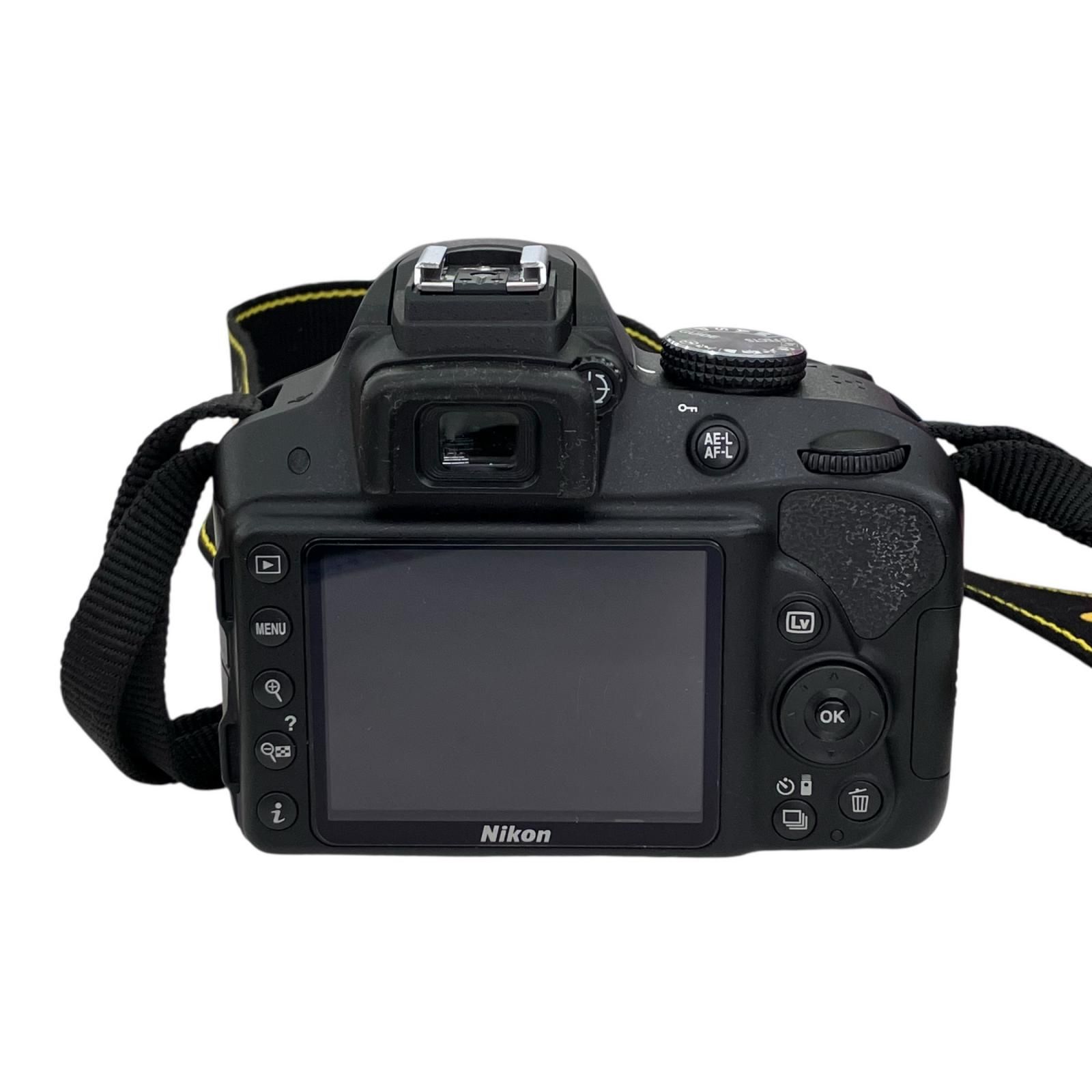 186000 現状品 Nikon ニコン デジタル一眼レフ D3300 ブラック [0000000002105] Nikon デジタル一眼レフカメラ D3300