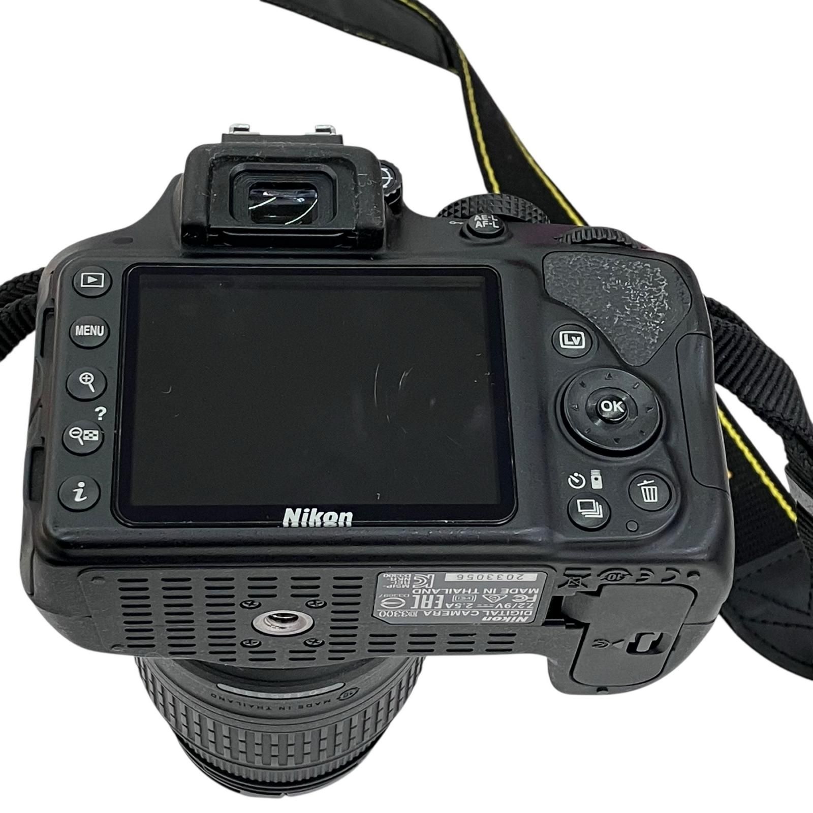 186000 現状品 Nikon ニコン デジタル一眼レフ D3300 ブラック [0000000002105] 186000 動作確認済み Nikon ニコン 現状品 デジタル一眼レフカメラ