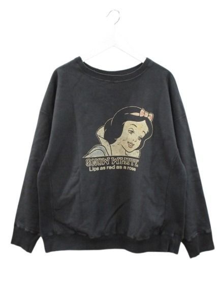 バウワウ BOWWOW SNOW WHITE SWEAT SHIRTS 白雪姫 ヴィンテージ加工 
