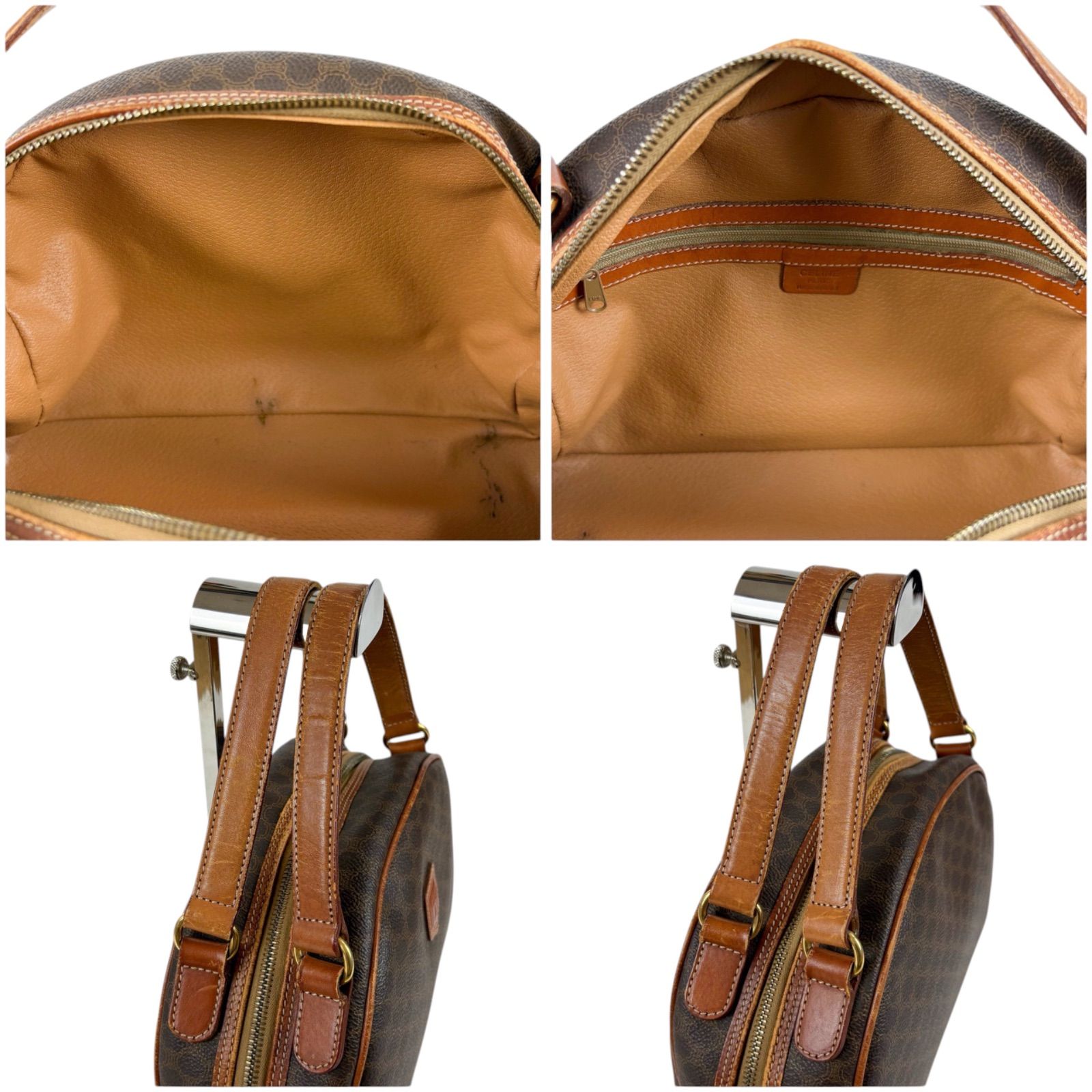 セリーヌ CELINE マカダム柄 ハンドバッグ ミニトートバッグ ドーム型 