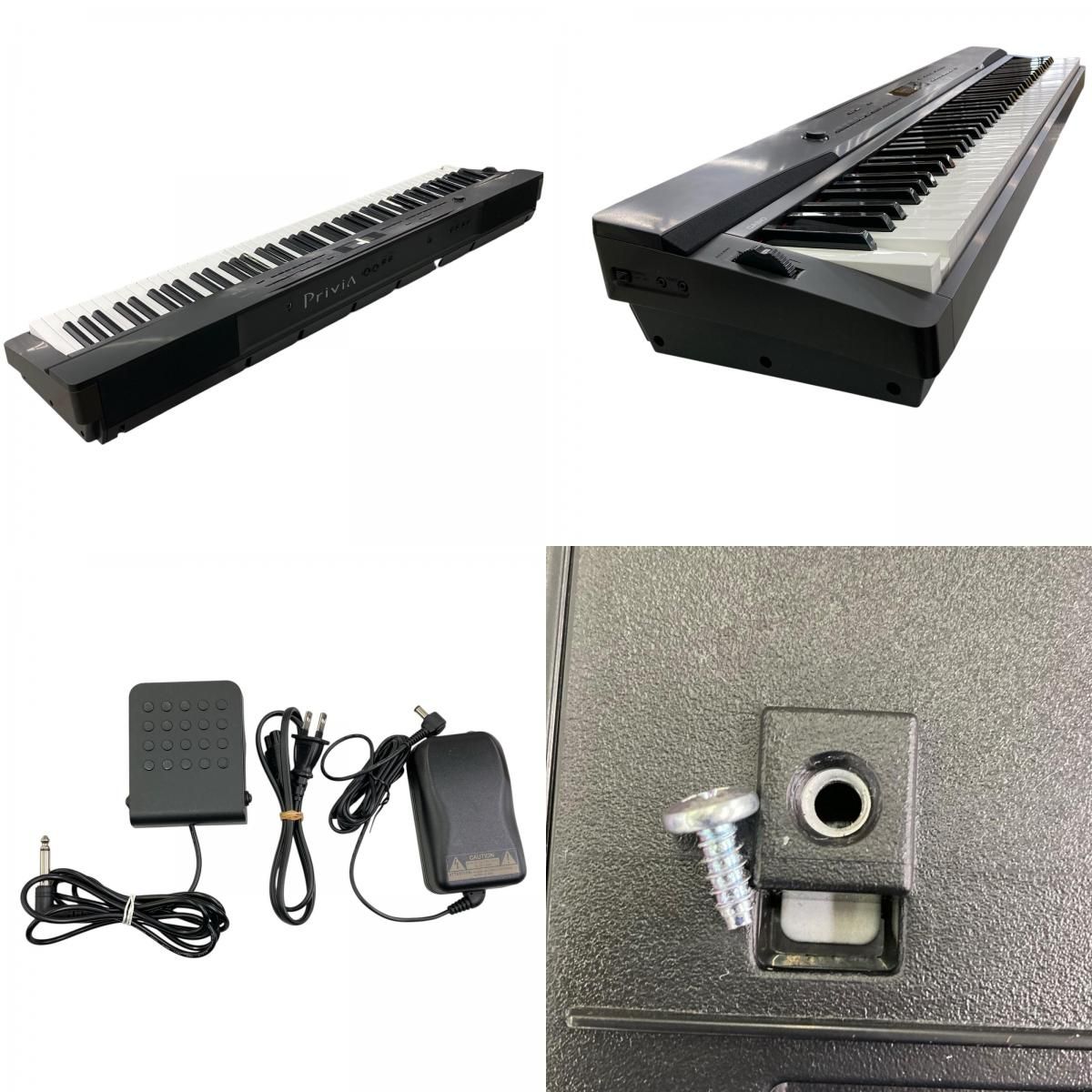 128200 訳アリ品 CASIO カシオ 電子ピアノ Privia 譜面台・ケースつき 