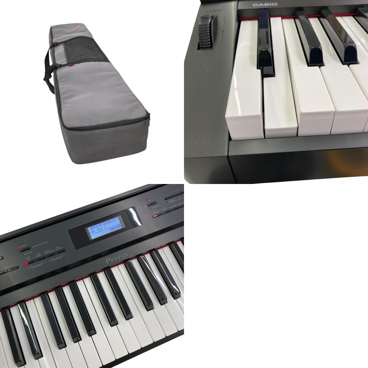 128200 訳アリ品 CASIO カシオ 電子ピアノ Privia 譜面台・ケースつき 